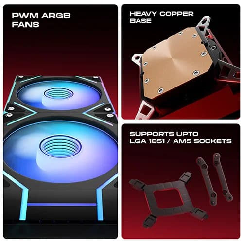 Dawg L240 AIO ARGB 240mm CPU Liquid Cooler