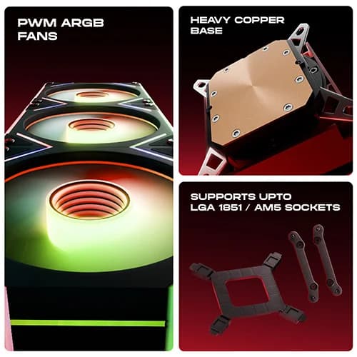 Dawg L360 AIO ARGB 360mm CPU Liquid Cooler