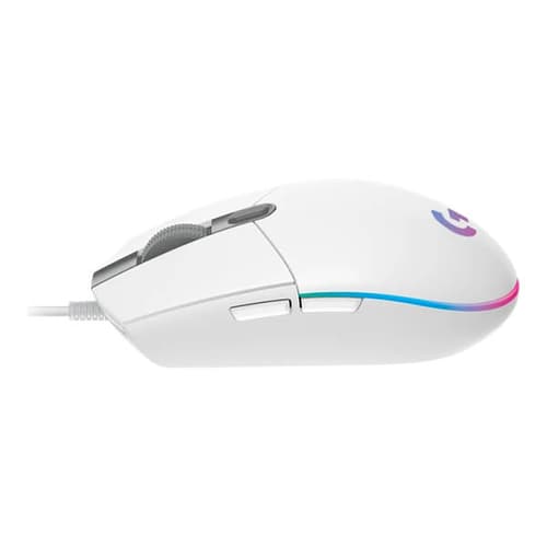 Stock Logitech G203 Lightsync RGB Gaming Mouse (White)