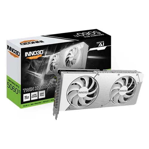 INNO3D GeForce RTX 5060 Ti Twin Edge OC White Edition 16GB GDDR7
