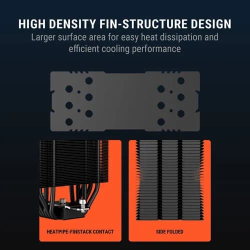 Ant Esports V6 Digital ARGB 120mm CPU Air Cooler with Temperature Display