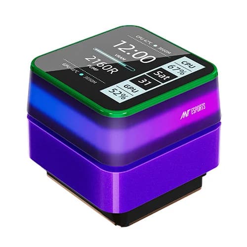 Ant Esports Glacius-240D ARGB CPU Liquid Cooler with LCD Display