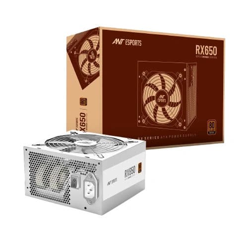 ANT Esports RX650 White 80 Plus Bronze SMPS