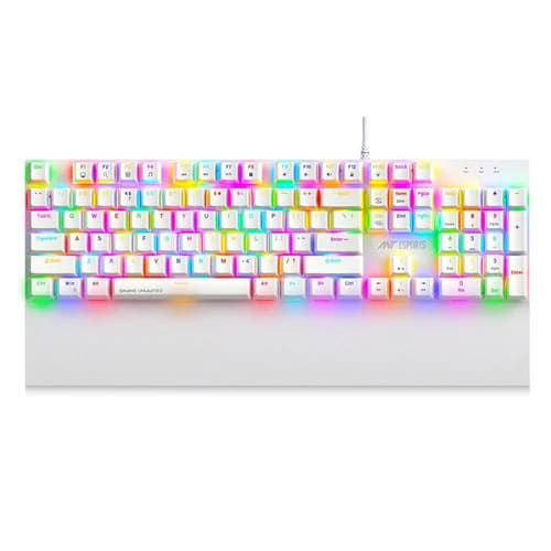 Ant Esports MK4100 RGB White Keyboard with Brown Switches