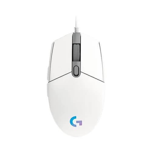 Stock Logitech G203 Lightsync RGB Gaming Mouse (White)