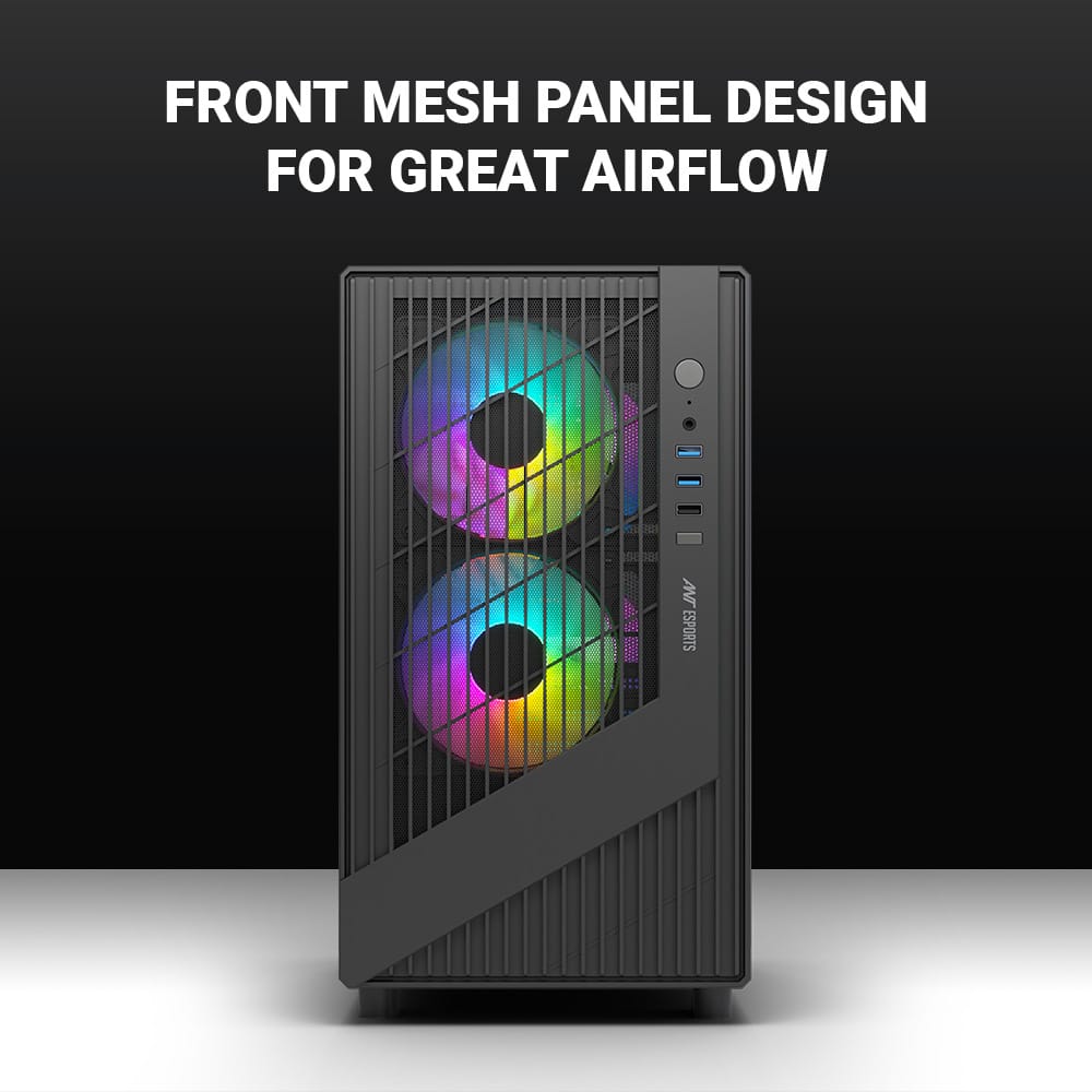 Ant Esports 120 Air Mini Tower M-ATX Case