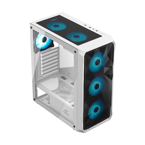 Ant Esports ICE-112 Auto RGB White ATX Mid Tower Case