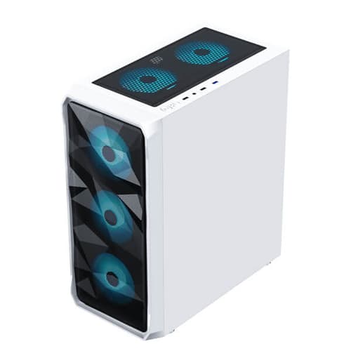 Ant Esports ICE-112 Auto RGB White ATX Mid Tower Case