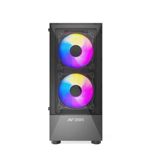 Ant Esports ICE-100 Auto RGB ATX Mid Tower Case With 3 Pre-Installed Fan