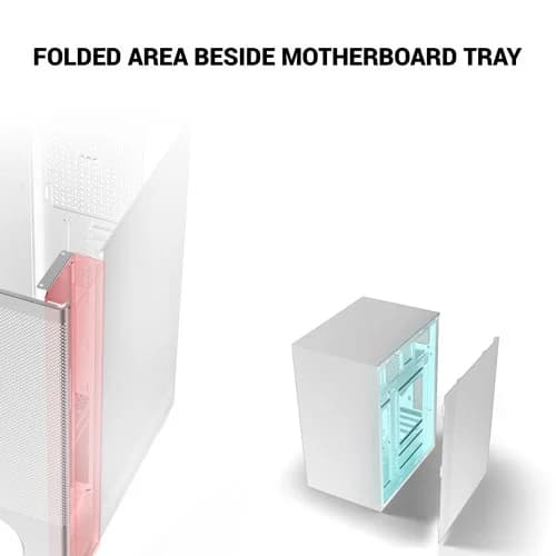 Ant Esports X2 LCD White ARGB ATX Mid Tower Case