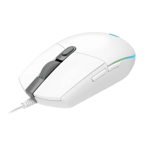 Stock Logitech G203 Lightsync RGB Gaming Mouse (White)