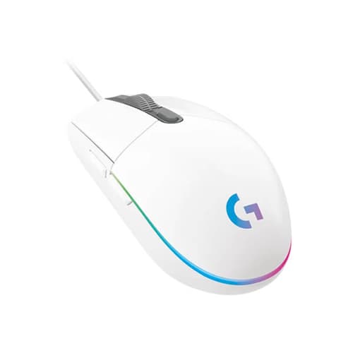 Stock Logitech G203 Lightsync RGB Gaming Mouse (White)